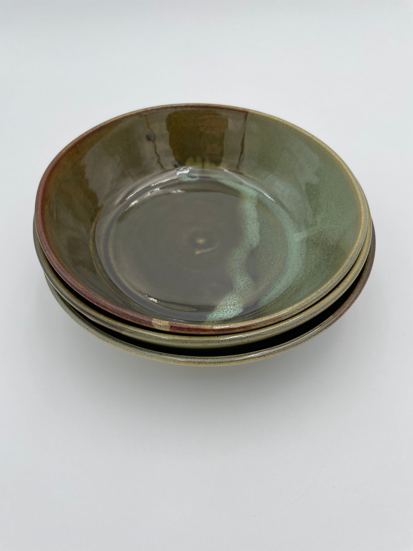 Set of 3 Stackable Shallow Bowls