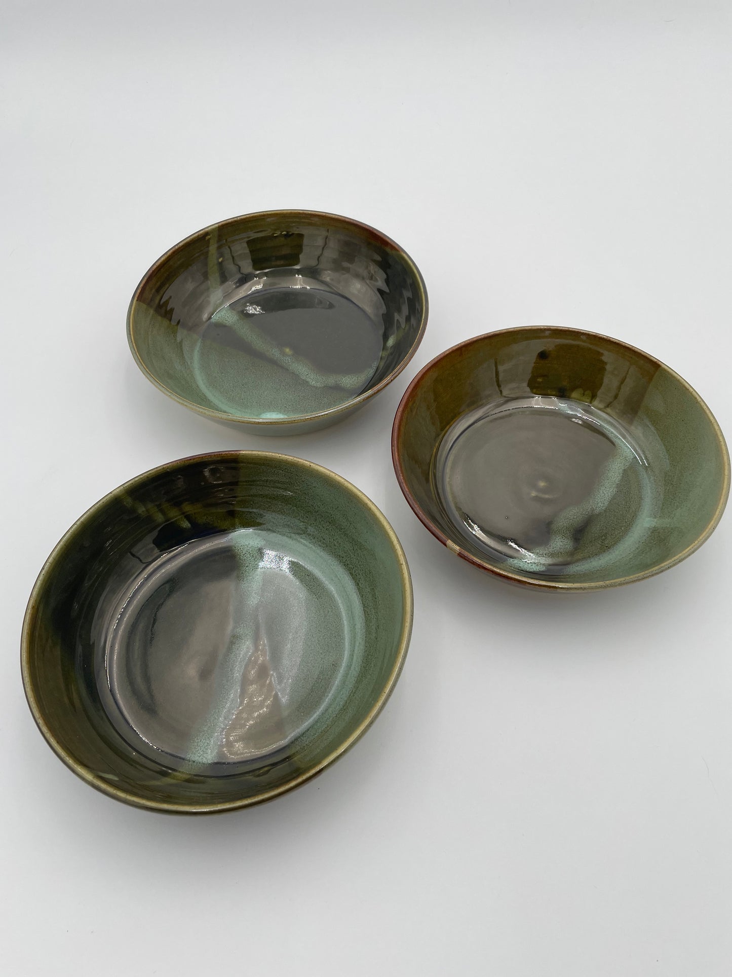 Set of 3 Stackable Shallow Bowls